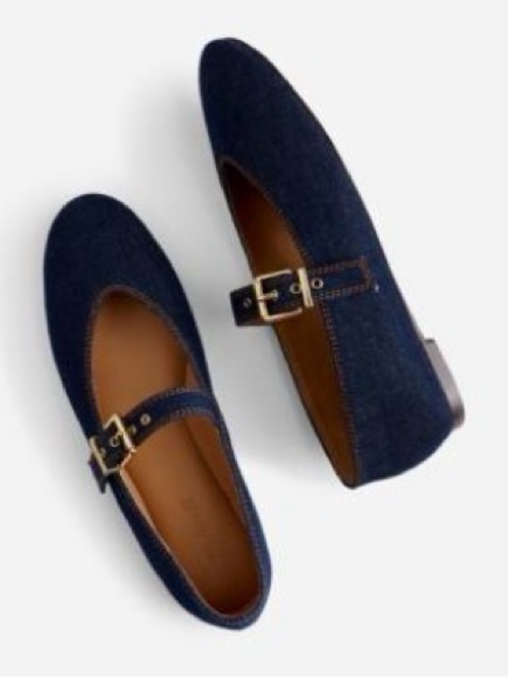 Madewell The Remy Mary Jane Flat in Denim:
Sculptural Buckle Edition NWOT 5.5 - Picture 9 of 11